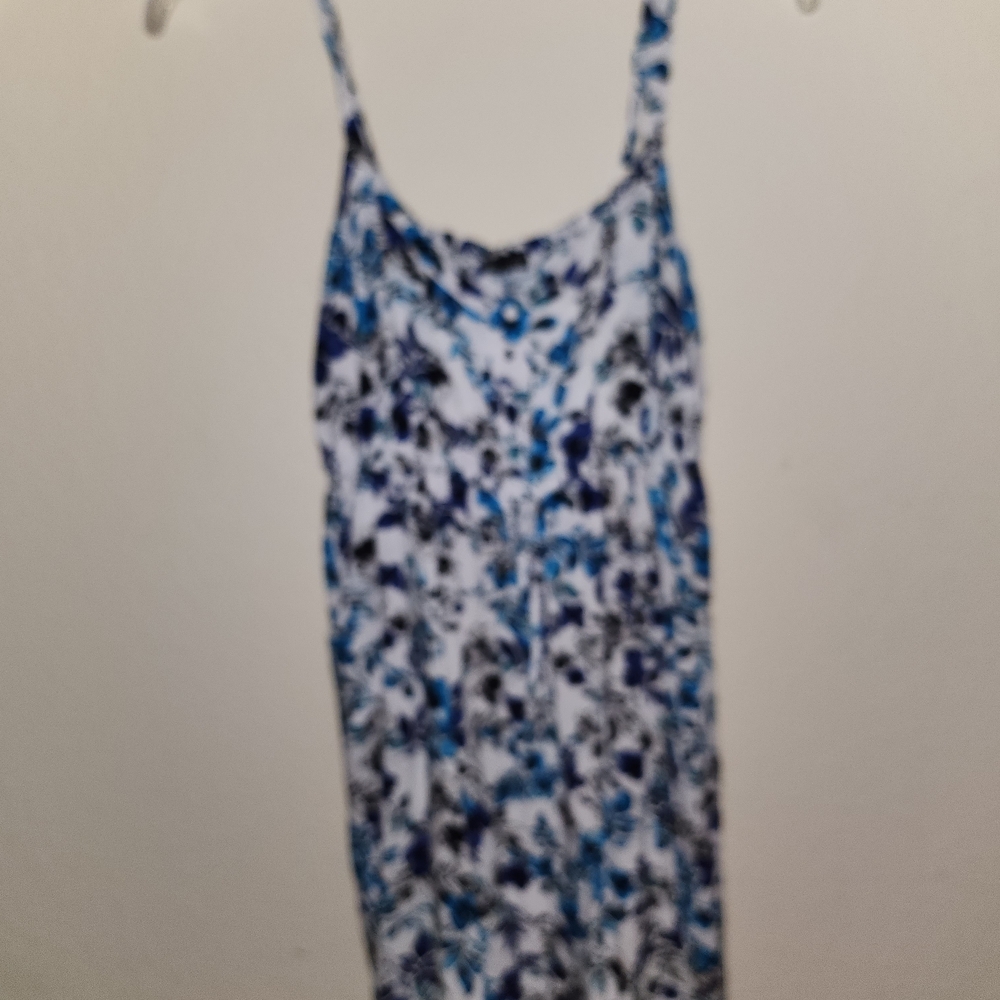 Torrid Blue and White Floral Dress